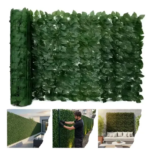 Muro Inglês Jardim Vertical Artificial 2x1 Metros Ficus Marca Noogs Proteção UV