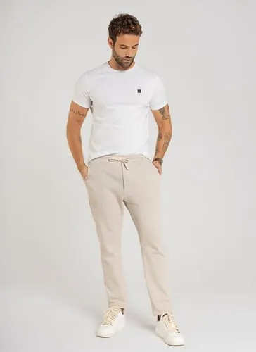 Calça Masculina em Malha Alfaiataria com Elastano (Bege) The Philippines