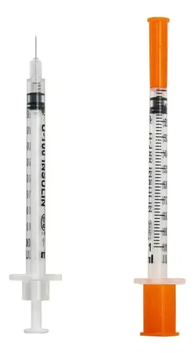 Seringa Agulha Insulina Botox 1,0ml 31g 6,0x0,25mm 50un 1 Ml