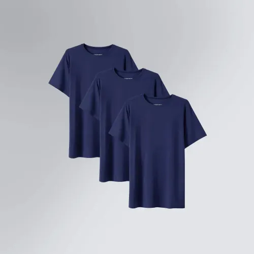 Kit 3 Tech T-Shirt Heavy Slim Camiseta Modal Masculina