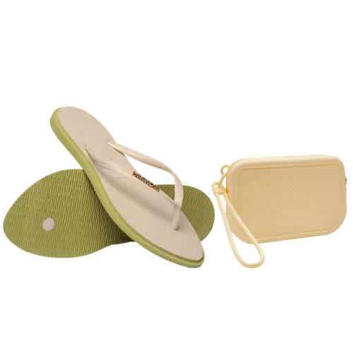 Kit Havaianas para Presente: Chinelo Slim Point + Mini Bag Logo II