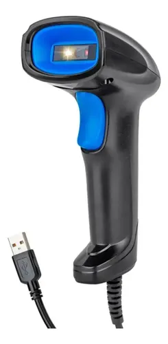 Leitor de Código de Barras 1d Exbom Lcb-q210 Fio Cor Preto/Azul Tipo de conector do cabo USB