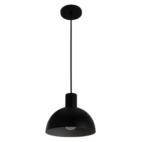 Pendente Alumínio Ø20cm - PRETO / CINZA