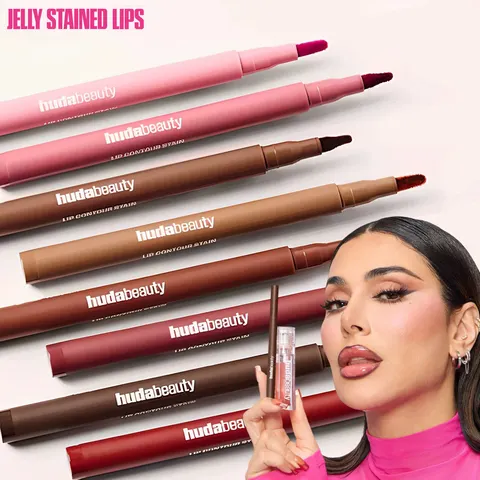 Lápis delineador labial marrom de veludo, nude, fosco, à prova d'água, copo antiaderente, cereja, vermelho, caneta de contorno labial, maquiagem para mulheres