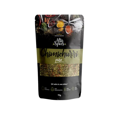 Chimichurri Puro 70g Altis Spices Stand Up Pouch com Ziper