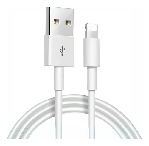Cabo Carregador Turbo Usb 2 Metros Compatível com iPhone 6 7 8 X Xr Xs 11 12 13 14 Pro Max iPad e iPod Ultra Resistente Design Clássico Carregamento Rápido Sincronização de Dados Eletric Teck