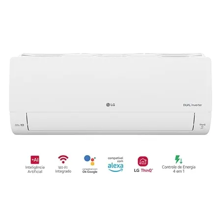 Ar-Condicionado LG Dual Inverter AI Voice 12.000 BTU Quente/Frio 220V - S3-W12JA33D