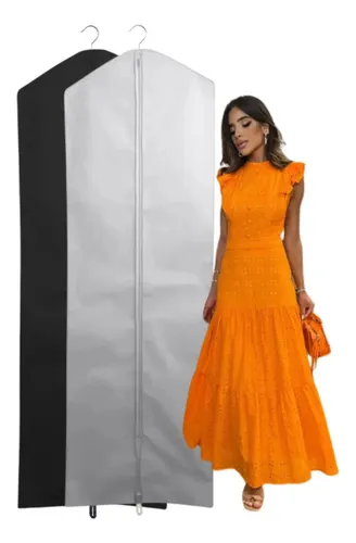 Capa Vestido Madrinha Noiva Beca Antimofo Proteção Cor Preto