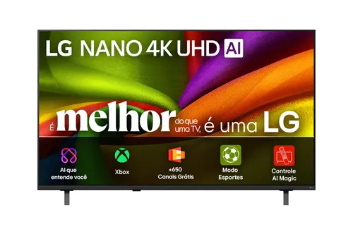 Smart TV LG NANO UHD AI 4K NU850 85 polegadas 2026 - 85NU855BPSA