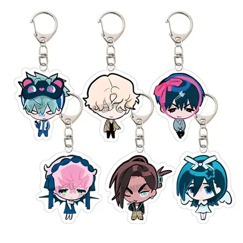 Chaveiro de Acrílico Alien Stage Luka Mizi Hyuna Ivan Sua Till Anime Jogo Desenho Animado Pelúcia Mochila Escolar Bolsa Presente Fofo Requintado Pingente