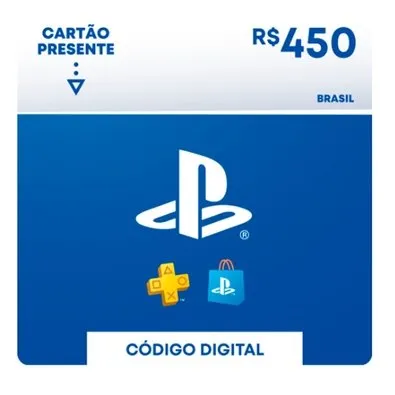 R$450 PlayStation Store - Cartão Presente Digital [Brasil]