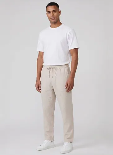 Calça Masculina Alfaiataria com Bolsos (Bege) Just Basic