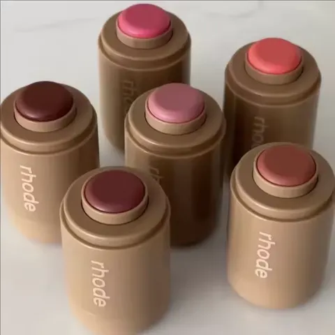 Bálsamo Labial Rhodeskin, Batom Suavizante, Hidratante para Lábios, Nutritivo e Duradouro, Maquiagem para Cuidados Diários Femininos, Blush, Presente de Primavera
