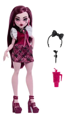Monster High Draculaura Uniforme com acessórios