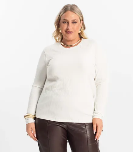 Blusa Manga Longa Ribana Canelada Secret Glam - Moda Feminina e Masculina, Itens para Casa e Mais l Rovitex