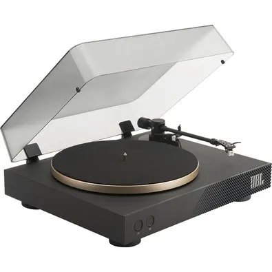 Toca-Discos Vinil Bluetooth JBL Spinner BT, Hi-Fi Premium, Preto com Dourado - JBLSPINNERBTGLDBR