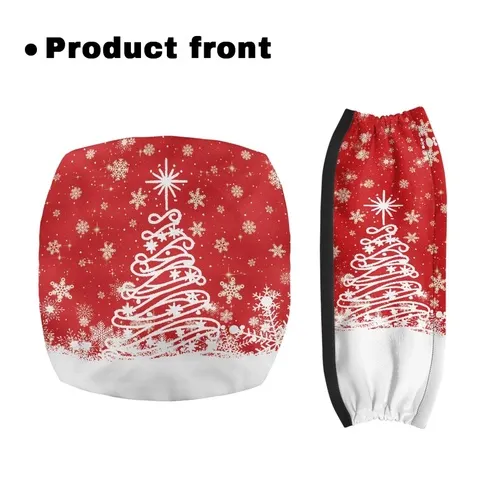 Capas de Proteção para Andador com Tema de Árvore de Natal Coloranimal, 2 Peças, Capas Ajustáveis para Assento de Andador para Idosos