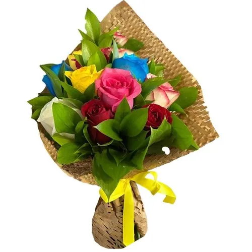 Buquê Aconchego de Rosas Coloridas