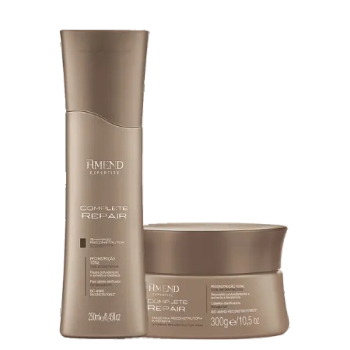 Kit Amend Complete Repair Shampoo 250ml e Máscara 300g