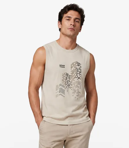 Regata Masculina Meia Malha com Estampa Diametro - Moda Feminina e Masculina, Itens para Casa e Mais l Rovitex