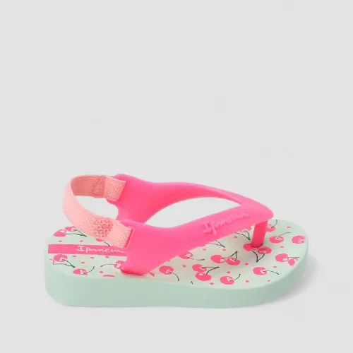 Chinelo Bebê Ipanema Elástico Cereja Rosa