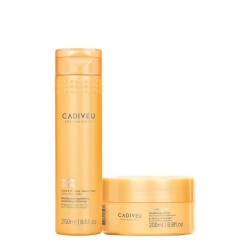 Kit Shampoo e Máscara Cadiveu Professional Nutri Glow 2 Produtos