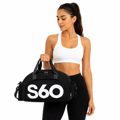 Bolsa Academia Transversal Fitness Esporte Viagem Impermeável Mochila Cor Preta