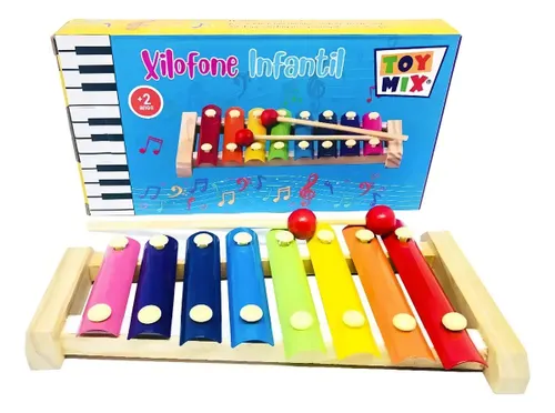 Xilofone Infantil Brinquedo Musical Diferente com 8 Notas