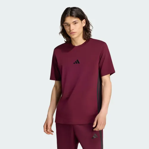 Camiseta Malha Simples Essentials Três Listras Homem adidas