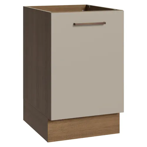 Balcão de Cozinha 50 x 60cm 1 Porta (Sem Tampo) Rustic/Crema Agata Madesa
