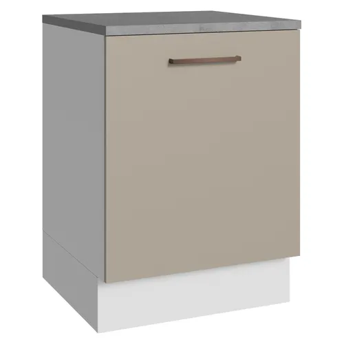 Balcão 60 x 60 cm 1 Porta (Com Tampo) Branco/Crema Agata Madesa