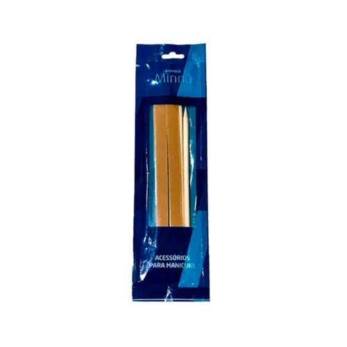 Kit Manicure Minná 3 Lixas Extra + 3 Palitos Duas Pontas