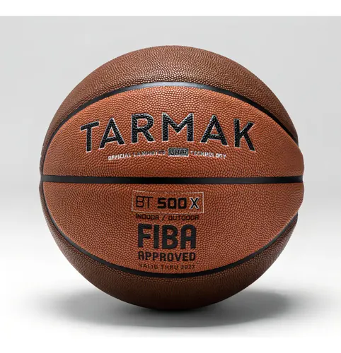 Bola Basquete Tarmak BT500 Tamanho 7 Marrom Poliuretano Adulto