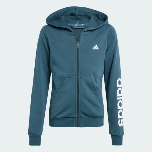 Moletom Capuz Zíper Essentials Linear Logo Kids adidas