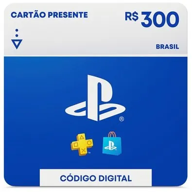R$300 PlayStation Store - Cartão Presente Digital [Brasil]