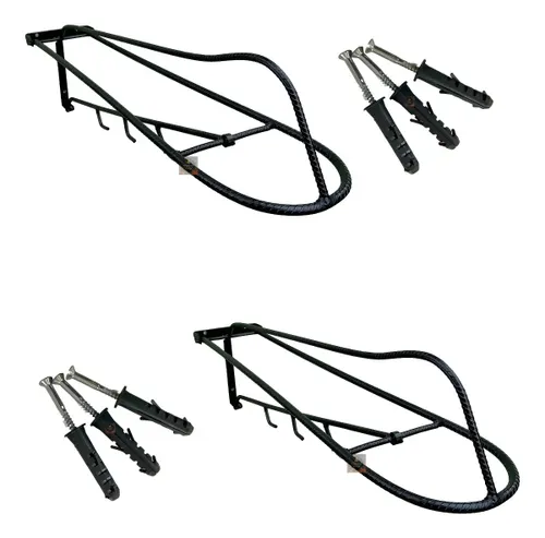 2 Suportes Porta Selas Parafusos e Bucha !!! Cor Preto