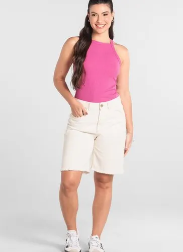 Regata Feminina Adulto em Ribana Canelada Roxo