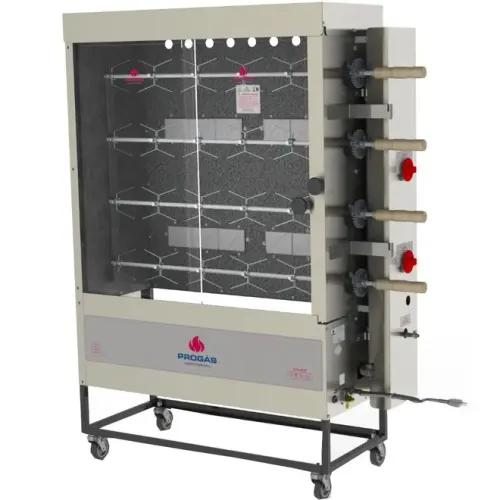 Forno Rotativo Industrial Progas PR-621 UN STYLE a Gás/Elétrico com Infravermelho Cap +-20 Frangos Biv