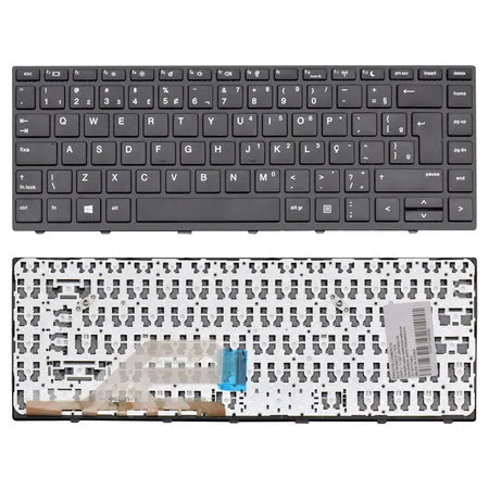 Teclado para Notebook compatível com Hp Probook 445 G5 ABNT2