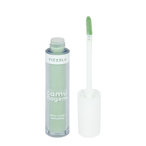 Corretivo Líquido Camuflagem Verde Vizzela 5g