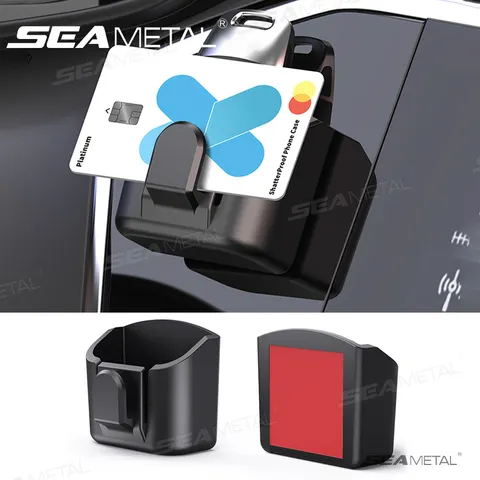 SEAMETAL Ganchos para Carro, Suporte de Chaves, Clipe Multifuncional, Organizador de Chaves para Carro, Suporte Adesivo para Cartões, Acessórios Internos Automotivos