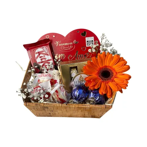 Cesta de Chocolate Sweet Love