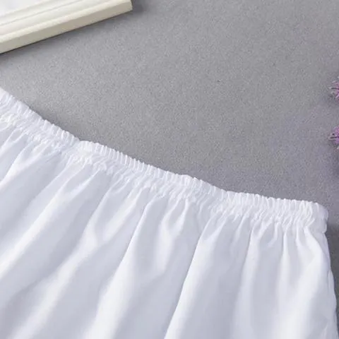 Saia de cintura removível, blusa de imitação, bainha curva, botões, mini saia de algodão para roupas casuais femininas