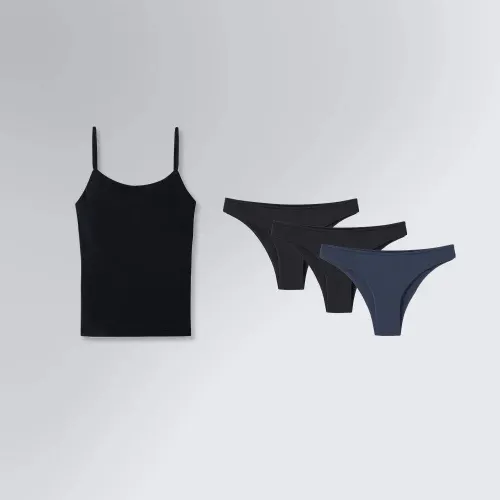 Kit Presente Básico Feminino Top Fitness e Calcinha Biquíni