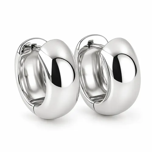 Brinco Argola em Prata de Lei 1,4 cm