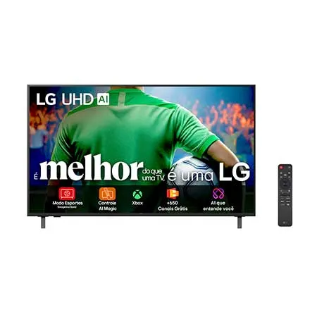 Smart TV LG UHD AI 4K UA85 de 60 polegadas 2025 - 60UA8550PSA